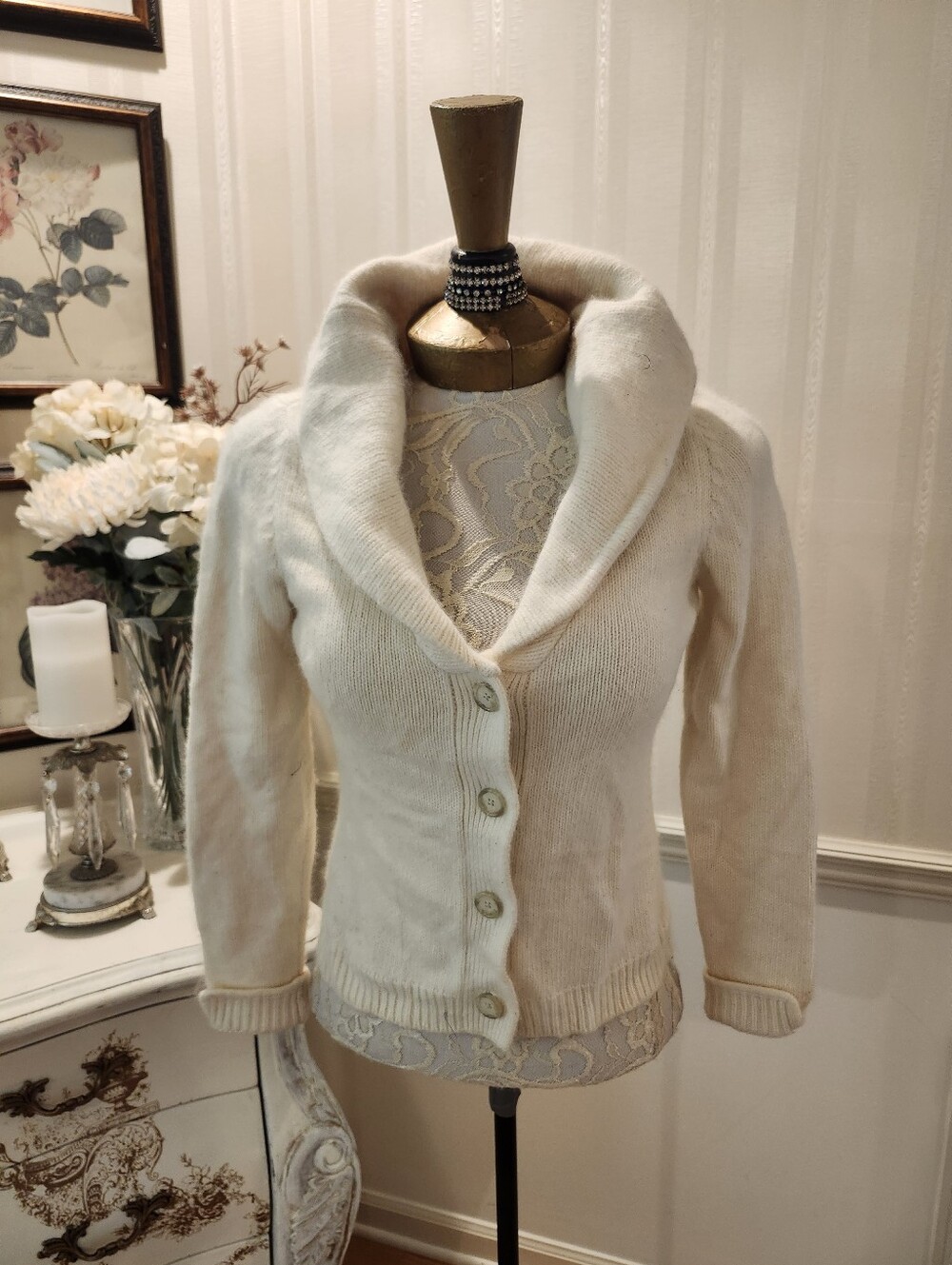 Vintage Ann Taylor Angora Snow Bunny Sweater SP